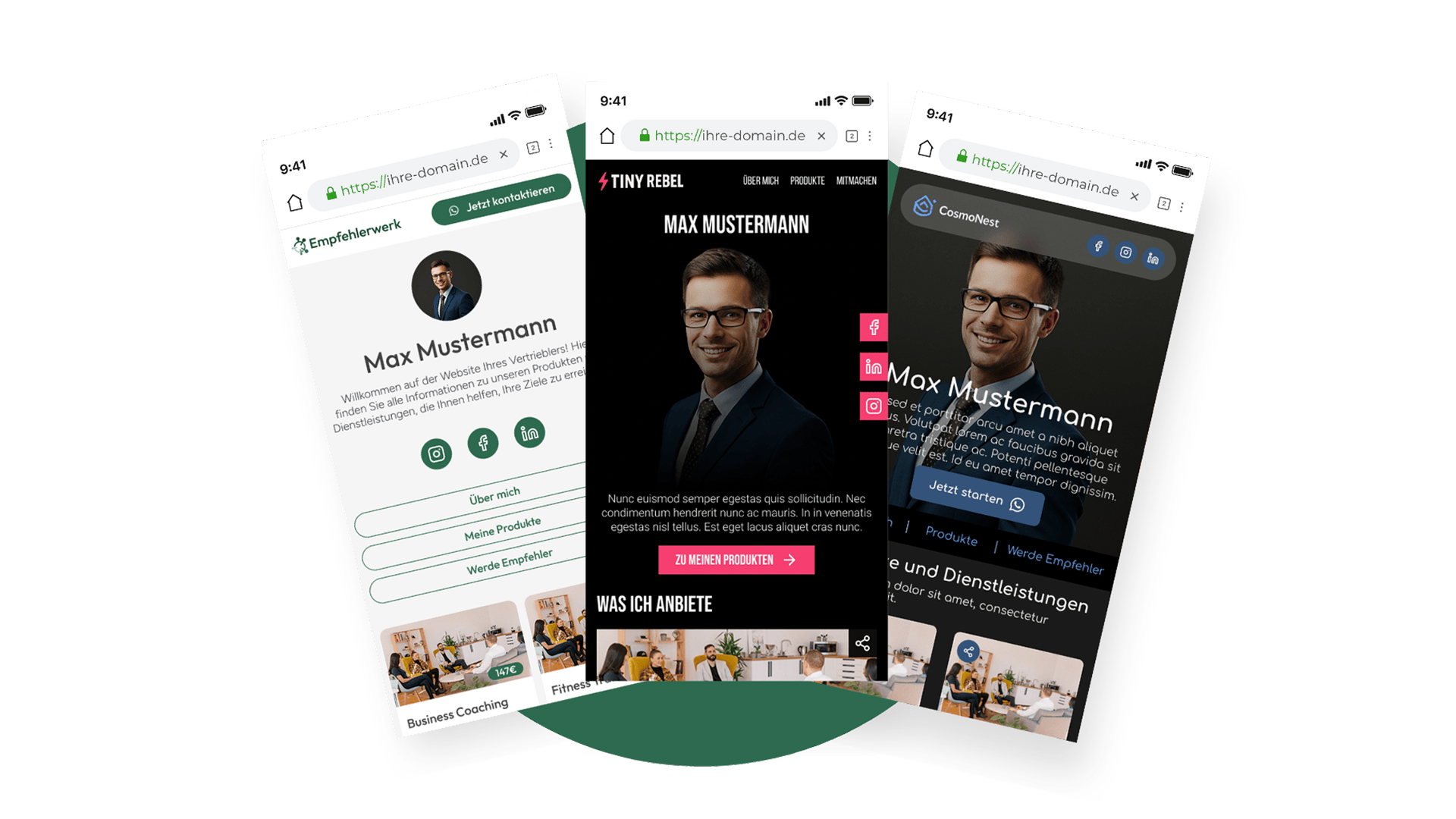 Illustration für Eigene Website mit Wunsch-Domain